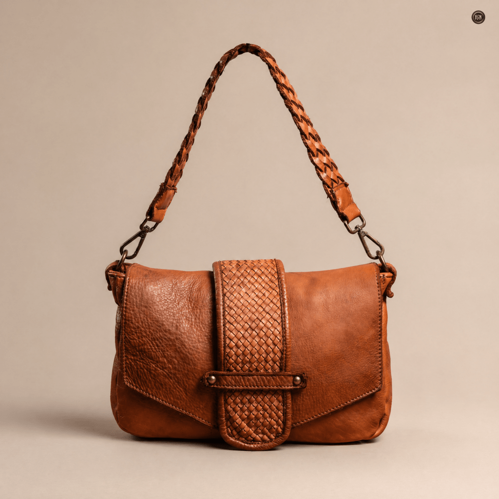 Borsetta Antea in pelle intrecciata - Fury