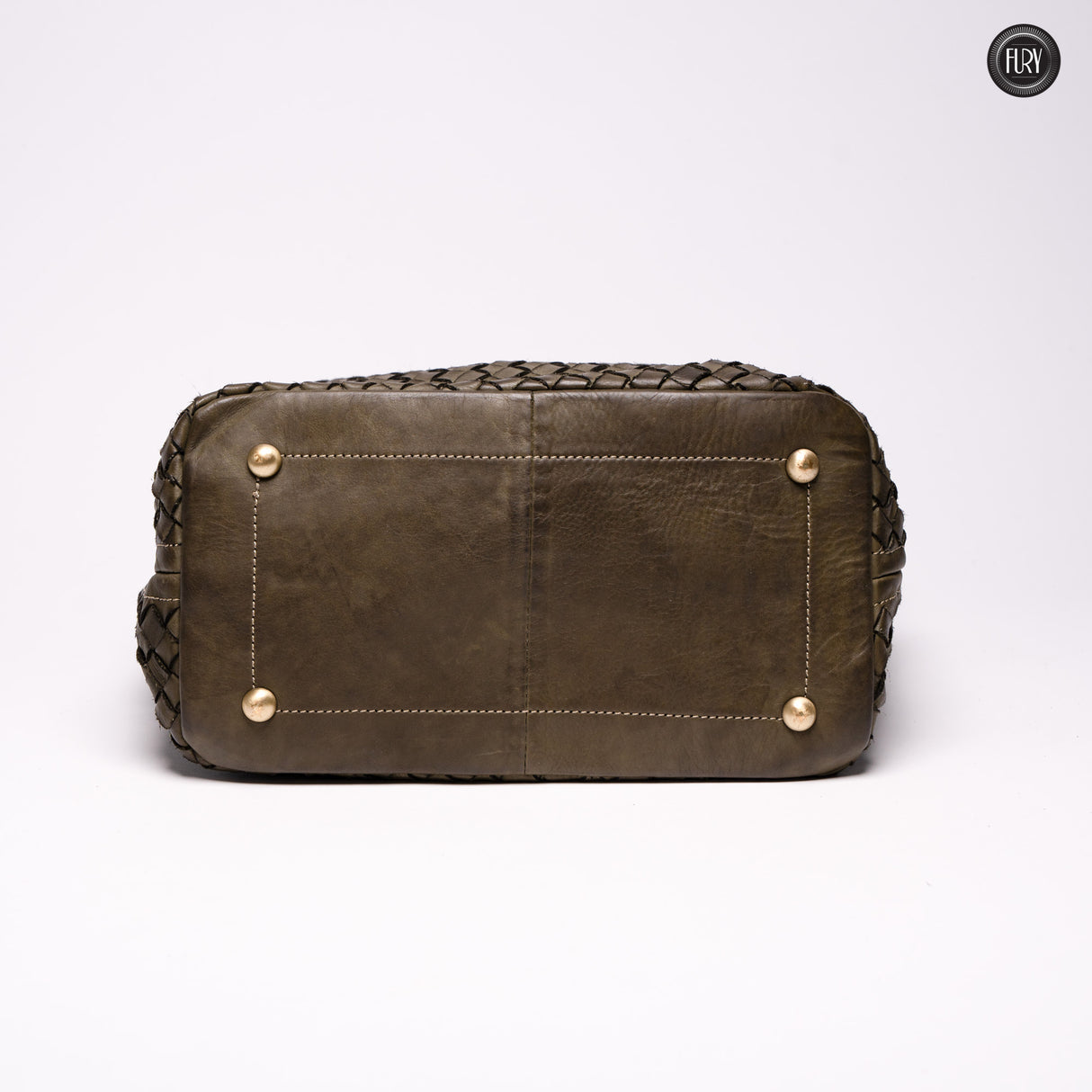 Borsa Virginia in pelle intrecciata