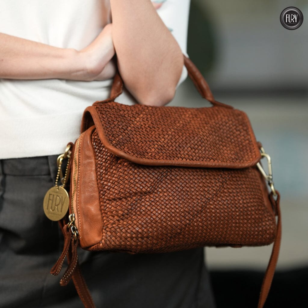 Borsa Siena in pelle intrecciata - Preordine - Fury
