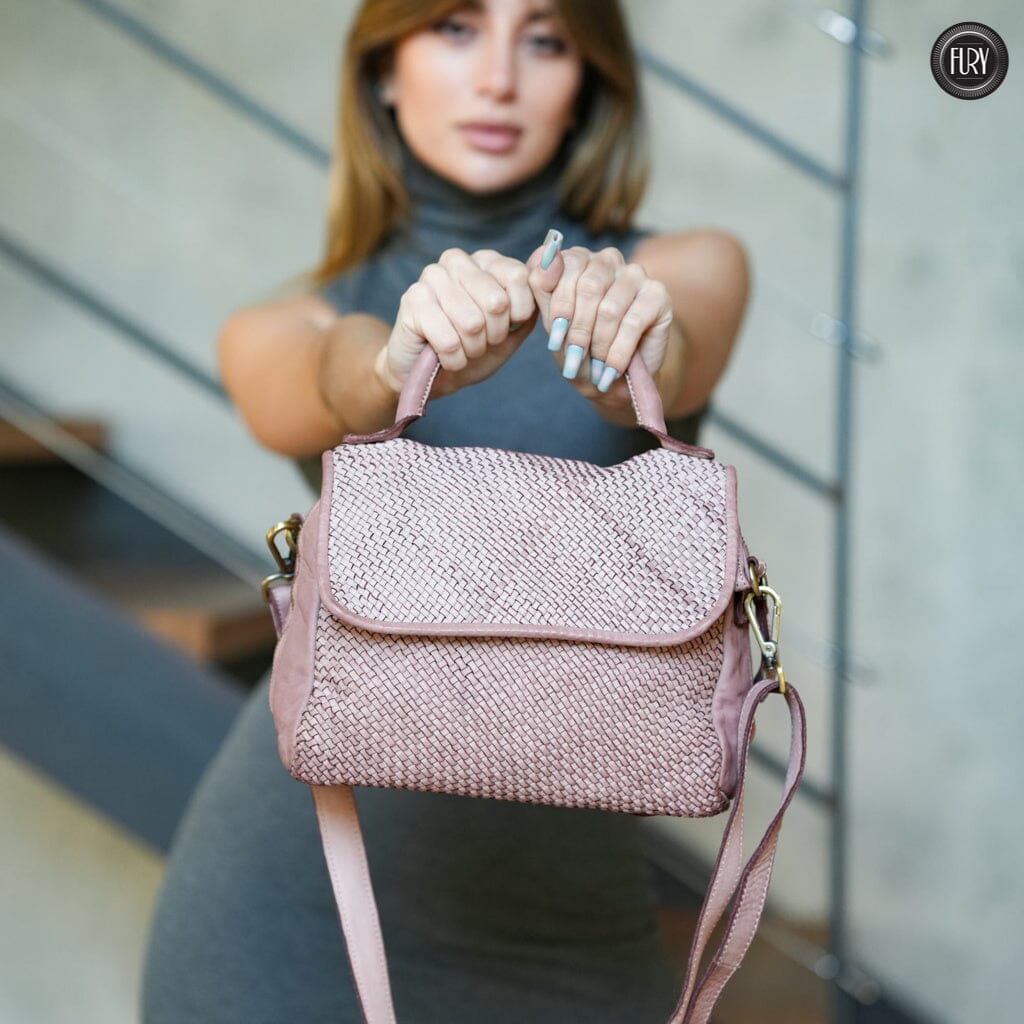 Borsa Siena in pelle intrecciata - Preordine - Fury