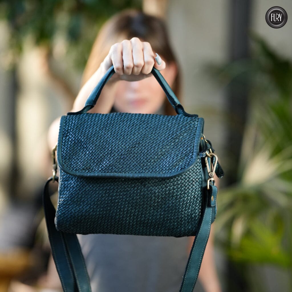 Borsa Siena in pelle intrecciata - Preordine - Fury