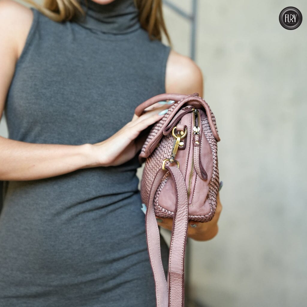 Borsa Siena in pelle intrecciata - Preordine - Fury