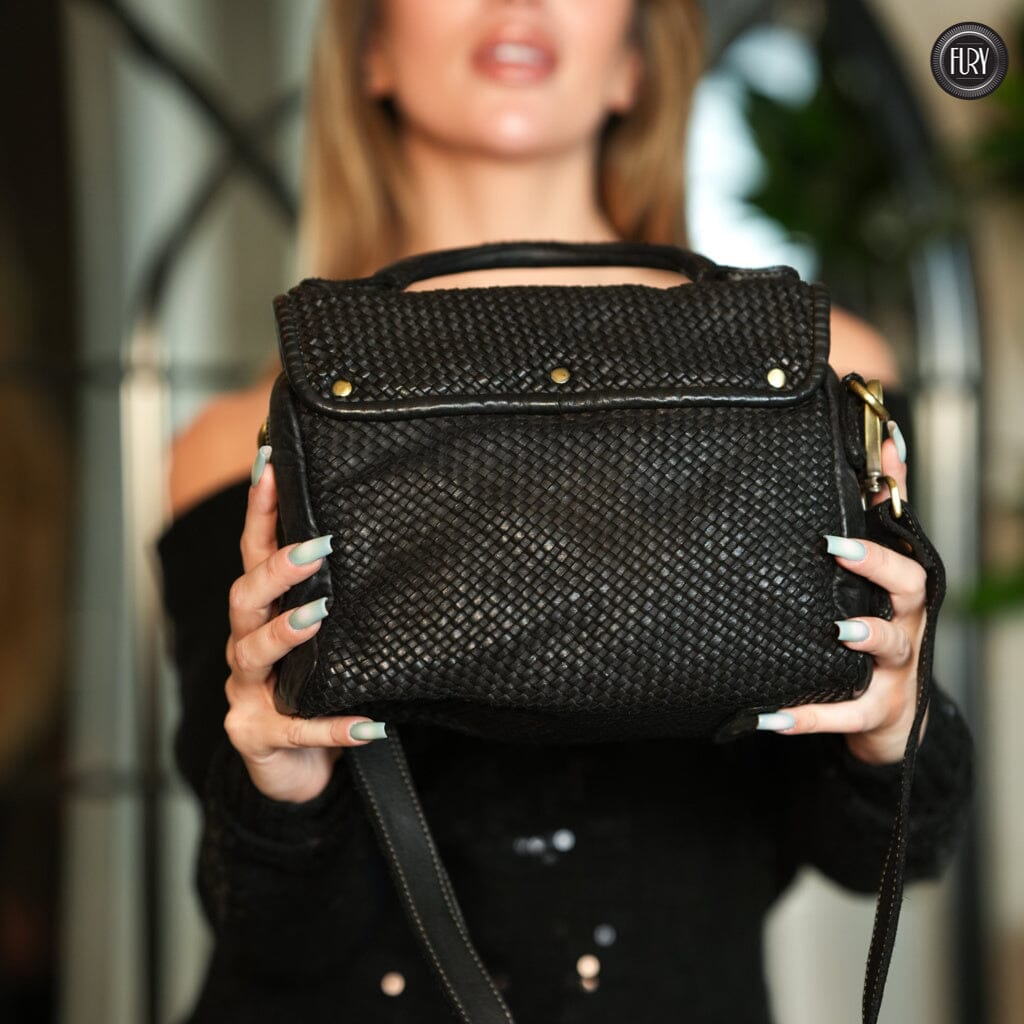 Borsa Siena in pelle intrecciata - Preordine - Fury