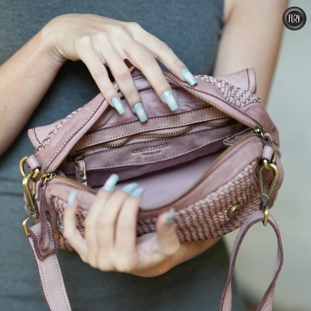 Borsa Siena in pelle intrecciata - Preordine - Fury