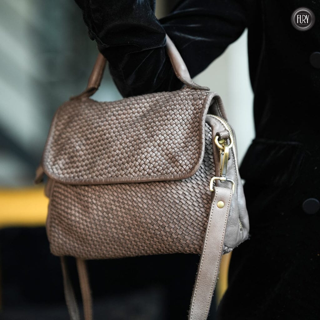 Borsa Siena in pelle intrecciata - Preordine - Fury