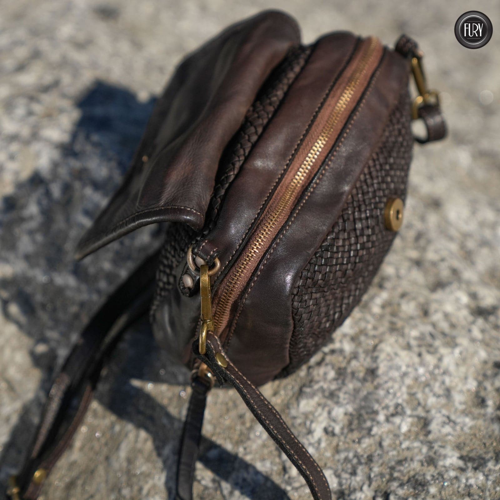 Borsetta Siena in pelle intrecciata - Fury