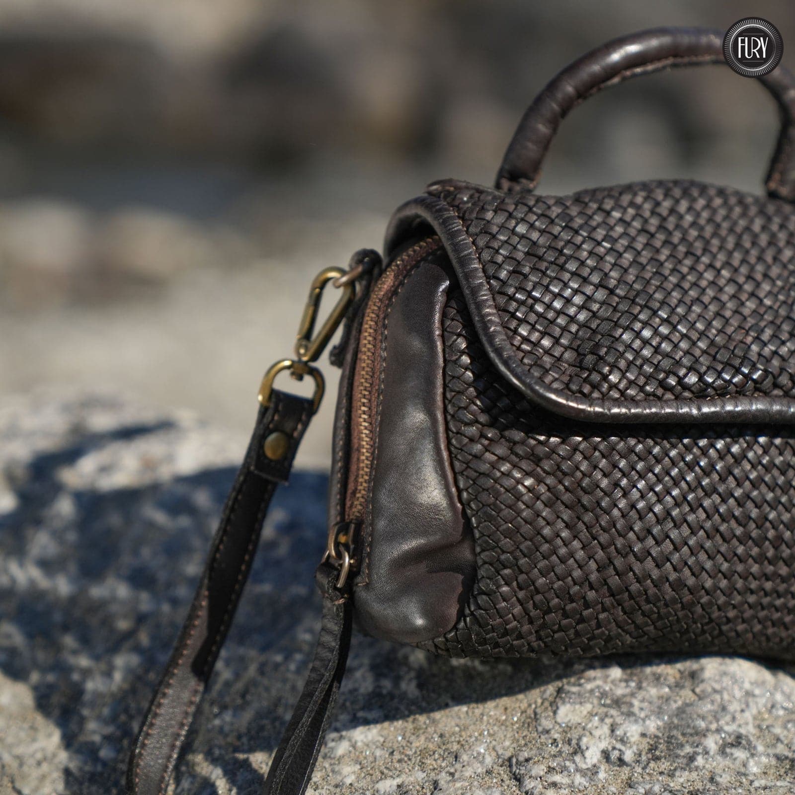 Borsetta Siena in pelle intrecciata - Fury