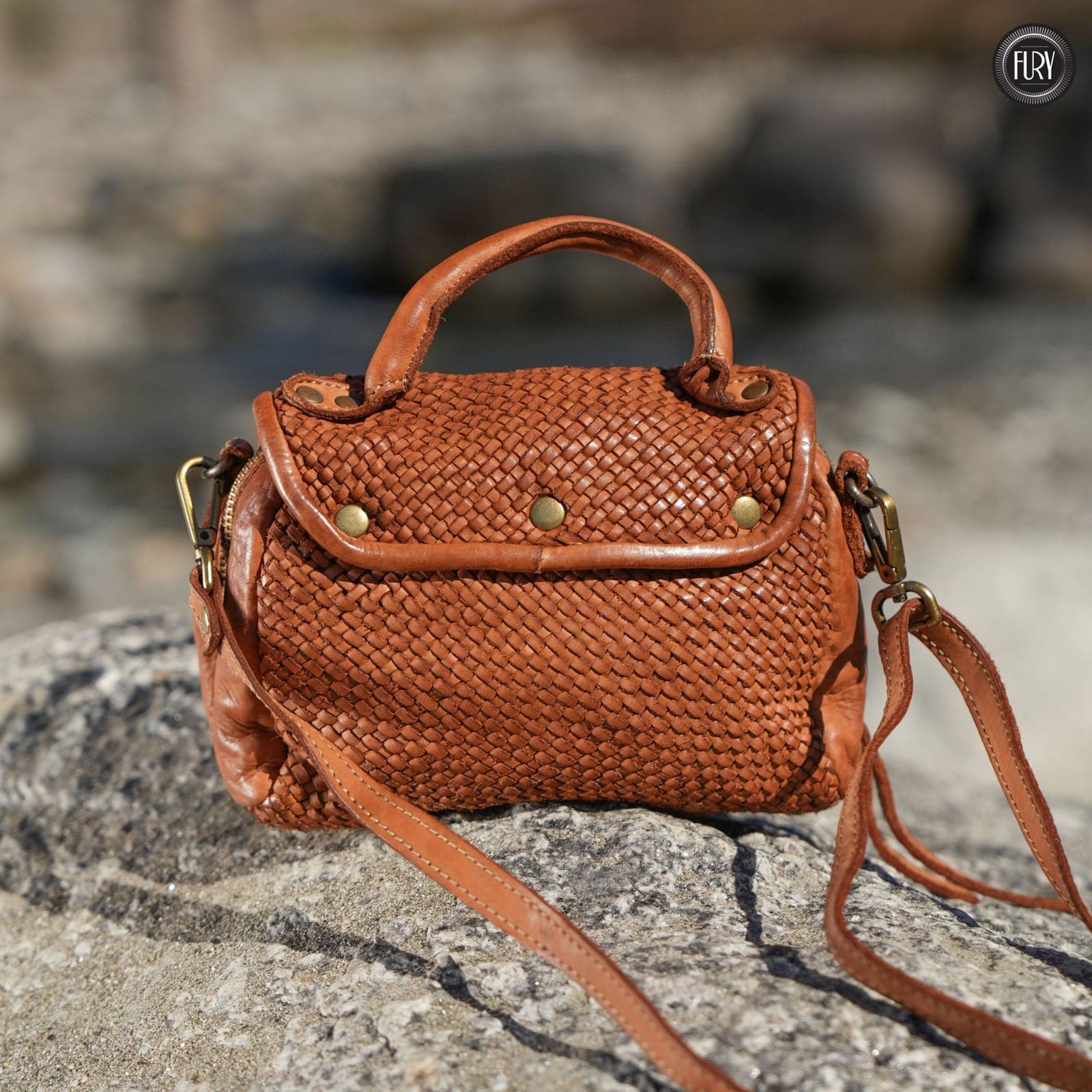 Borsetta Siena in pelle intrecciata - Fury