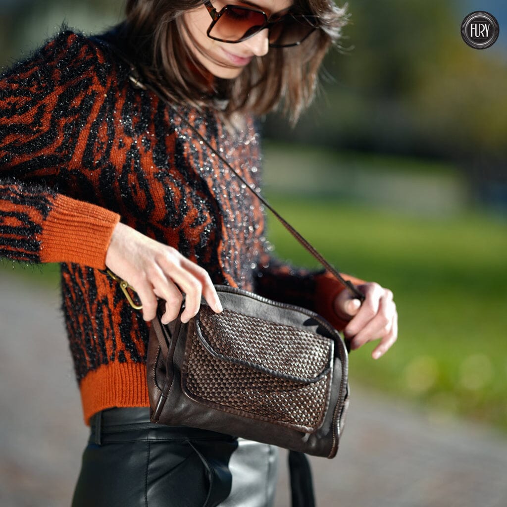 Borsetta Torino in pelle intrecciata - Fury