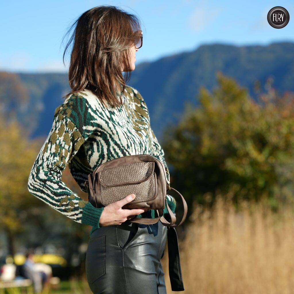 Borsetta Torino in pelle intrecciata - Fury