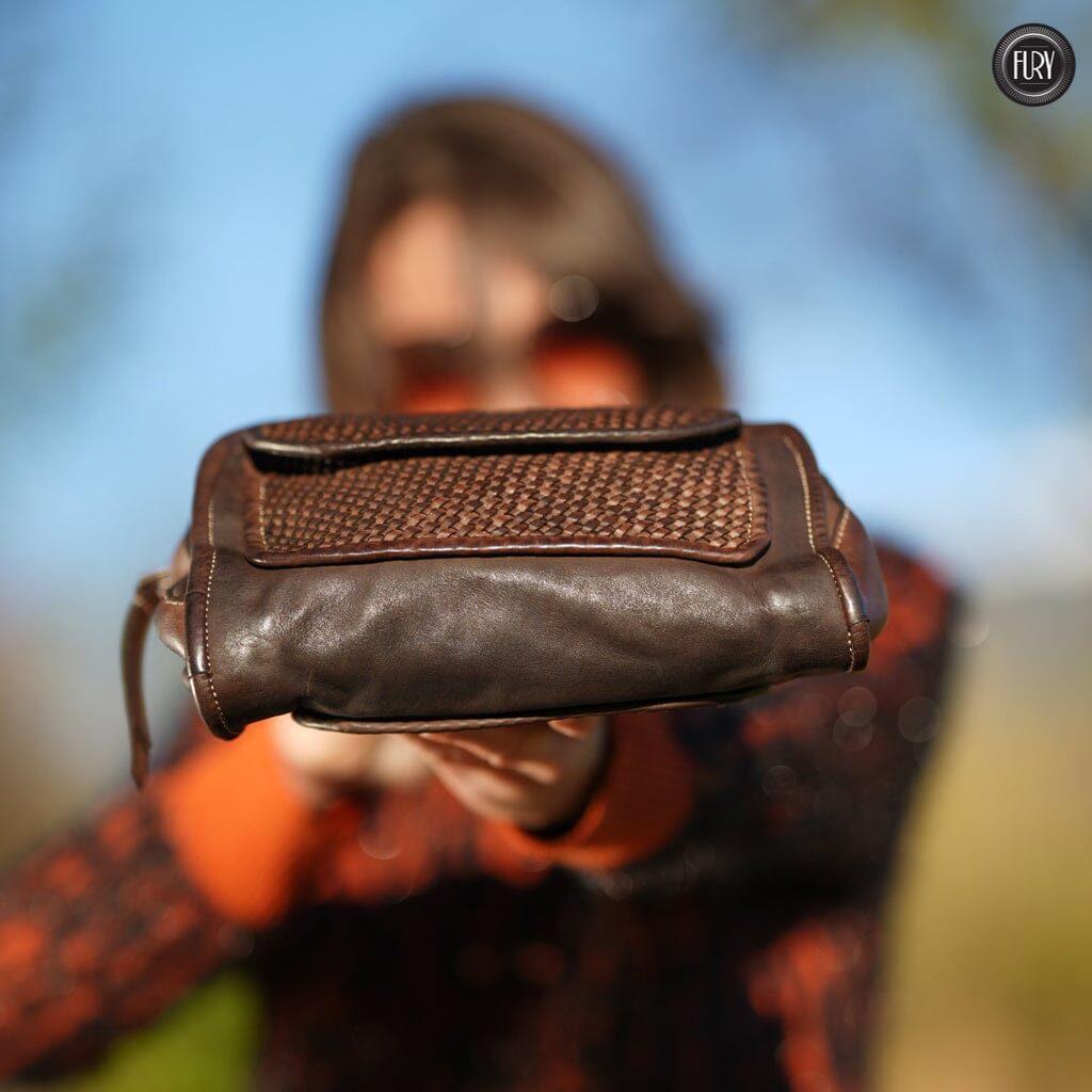 Borsetta Torino in pelle intrecciata - Fury