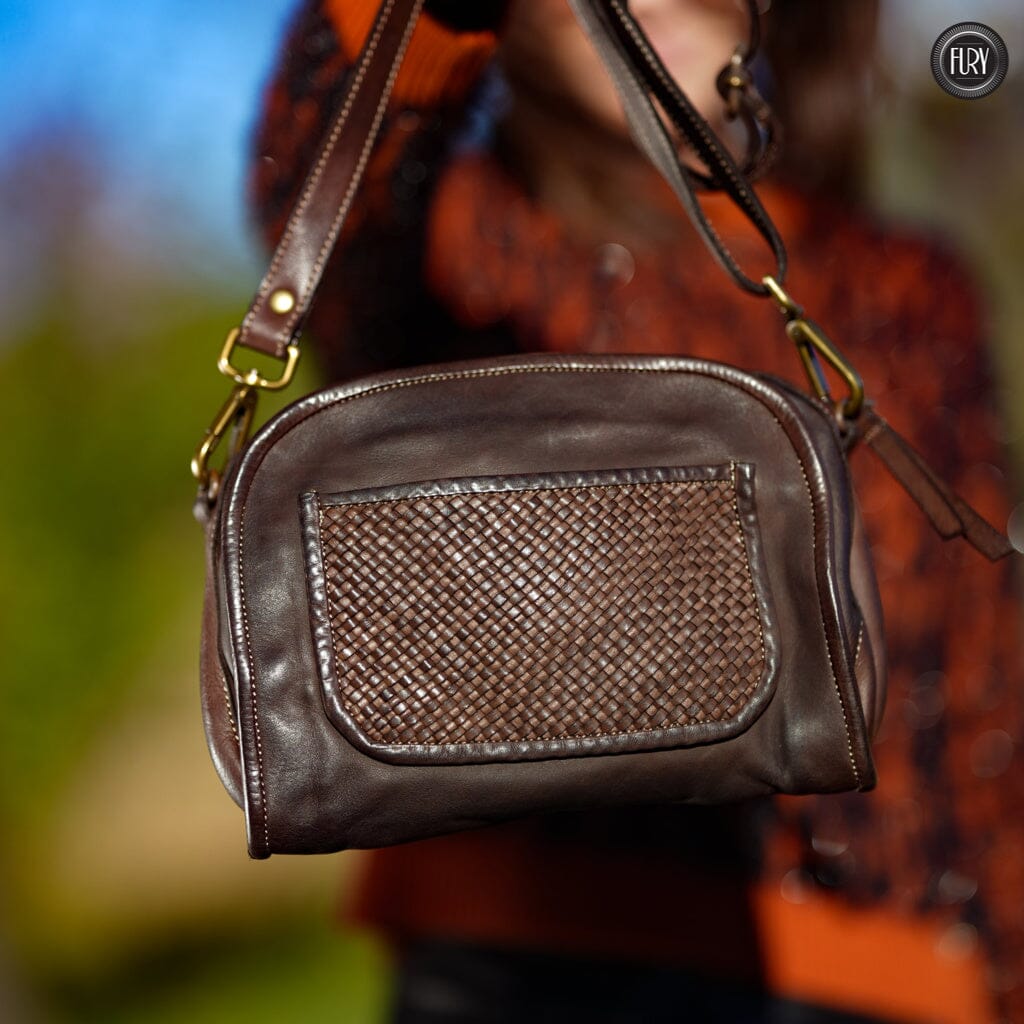 Borsetta Torino in pelle intrecciata - Fury