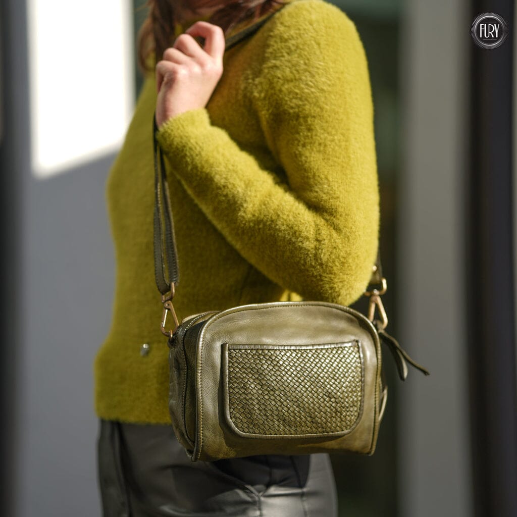 Borsetta Torino in pelle intrecciata - Fury