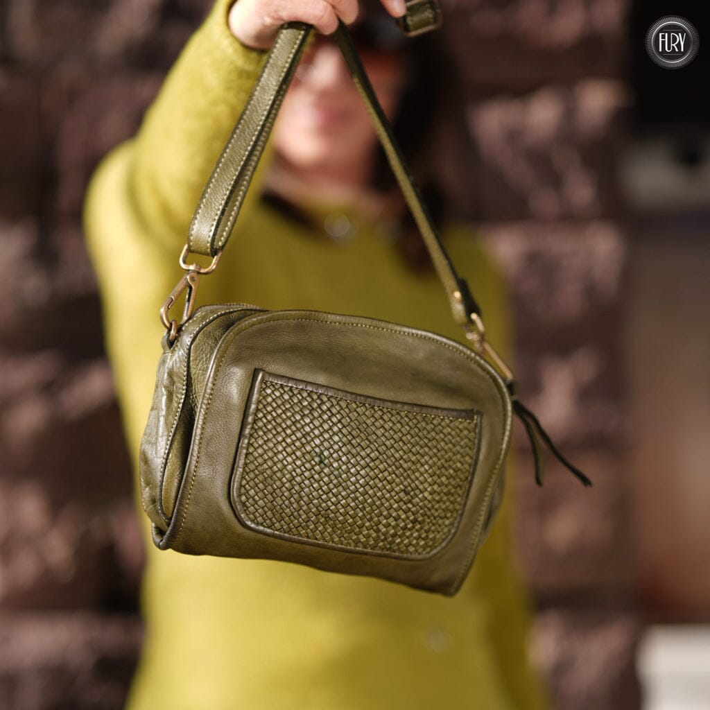 Borsetta Torino in pelle intrecciata - Fury