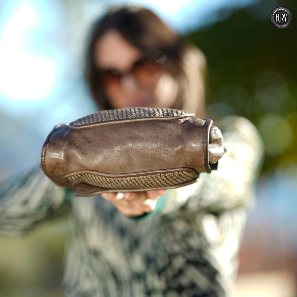 Borsetta Torino in pelle intrecciata - Fury