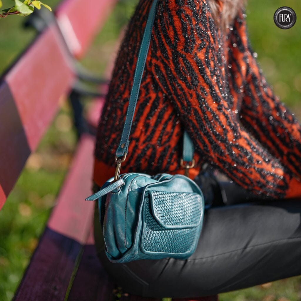 Borsetta Torino in pelle intrecciata Fury