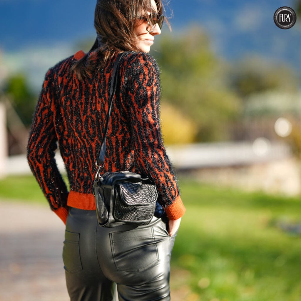 Borsetta Torino in pelle intrecciata Fury