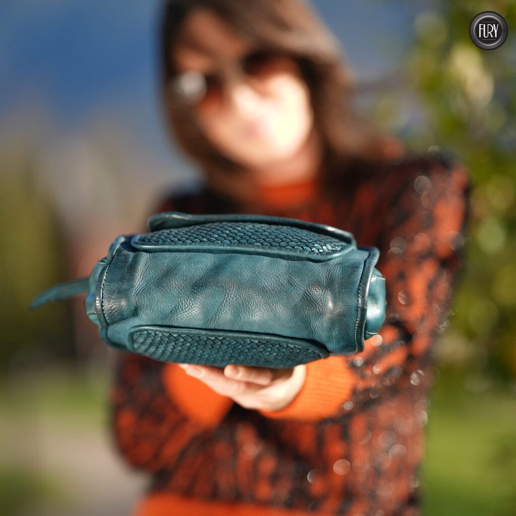 Borsetta Torino in pelle intrecciata Fury