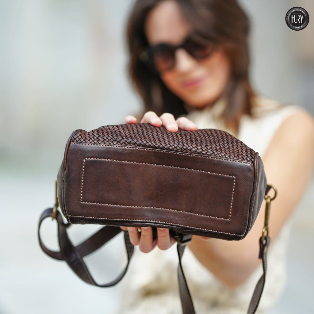 Pochette Isotta in pelle intrecciata - Fury