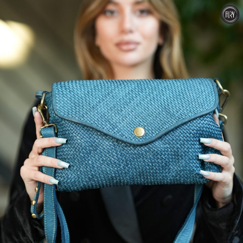 Pochette Sofia in pelle intrecciata - Fury