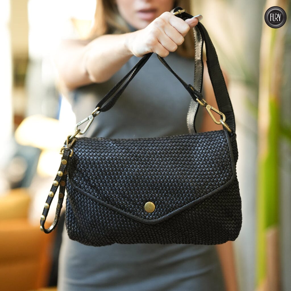 Pochette Sofia in pelle intrecciata - Fury