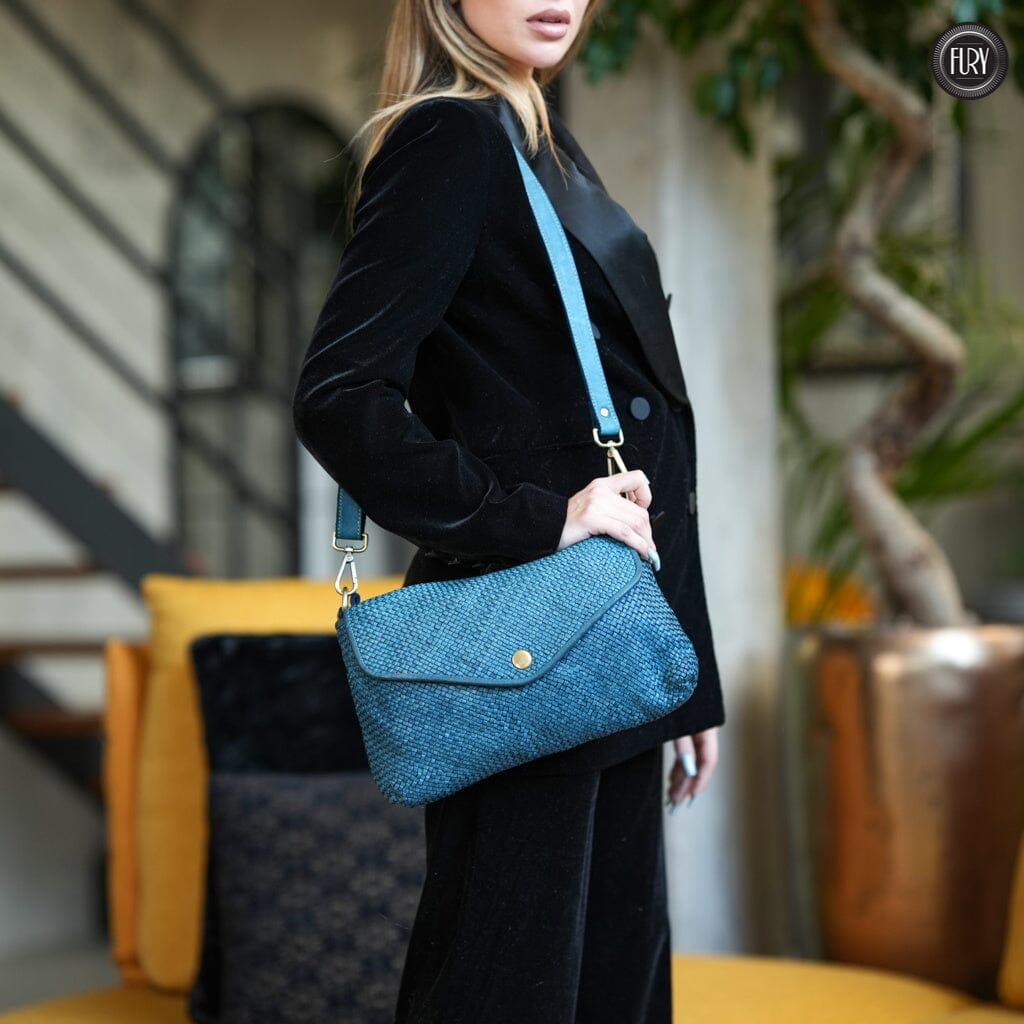 Pochette Sofia in pelle intrecciata - Fury