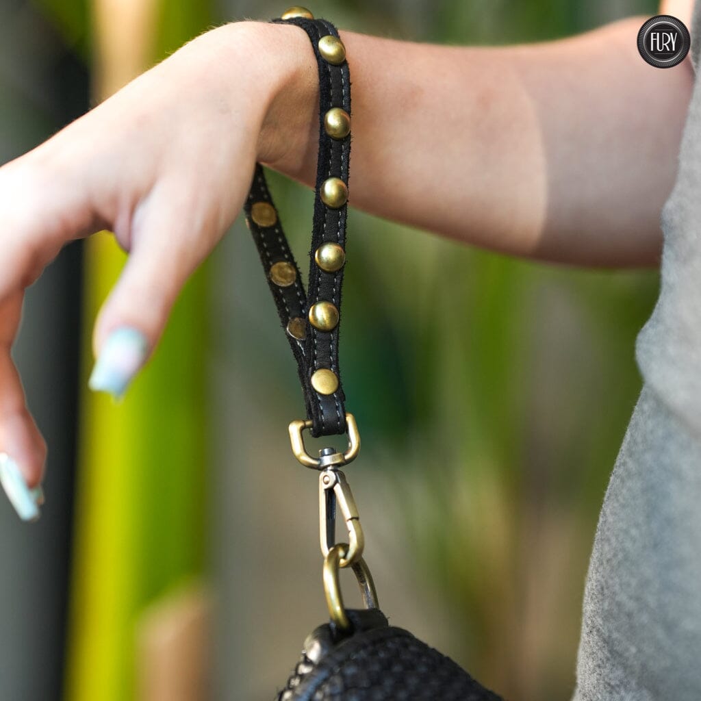 Pochette Sofia in pelle intrecciata Fury