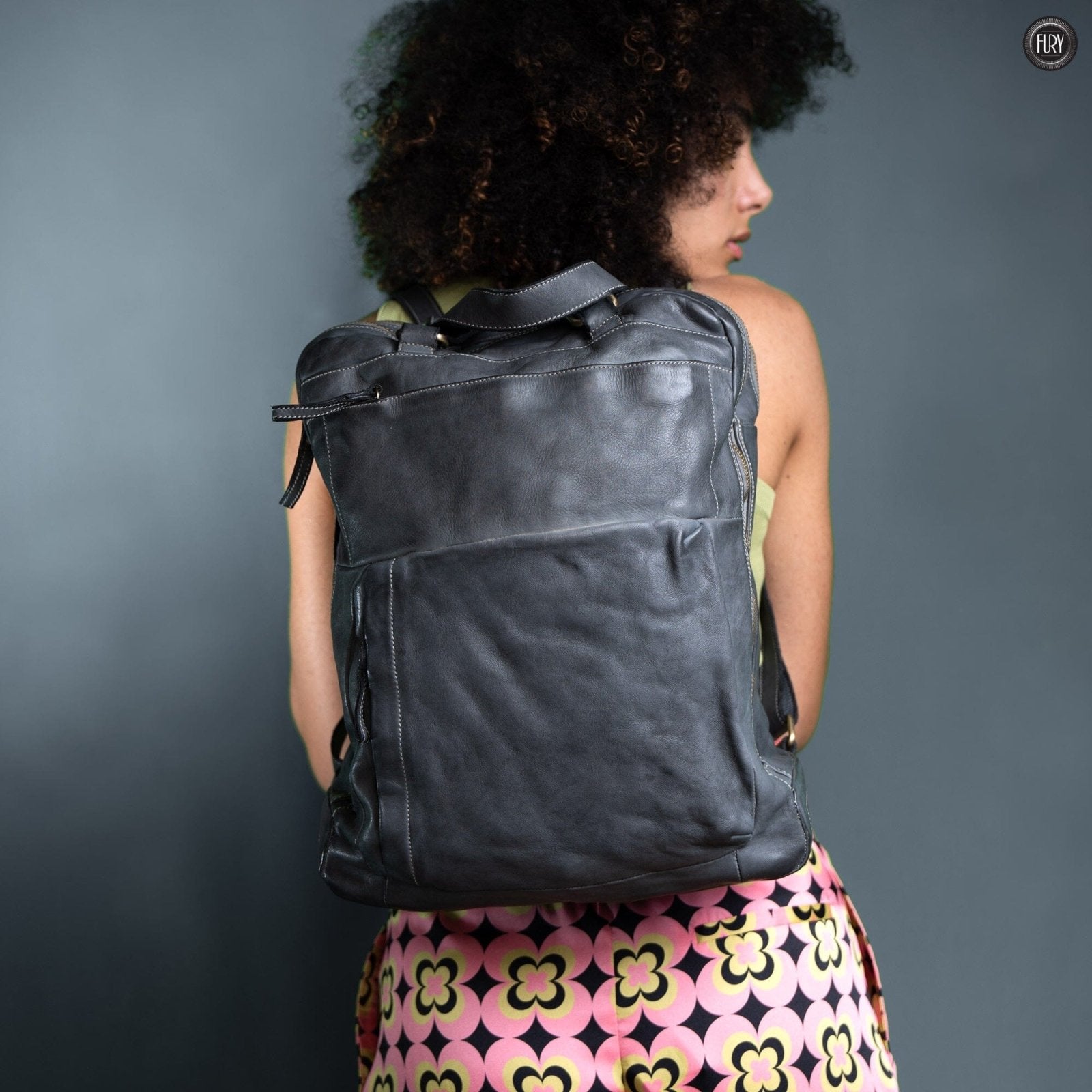 Zaino Daily unisex in pelle - Fury