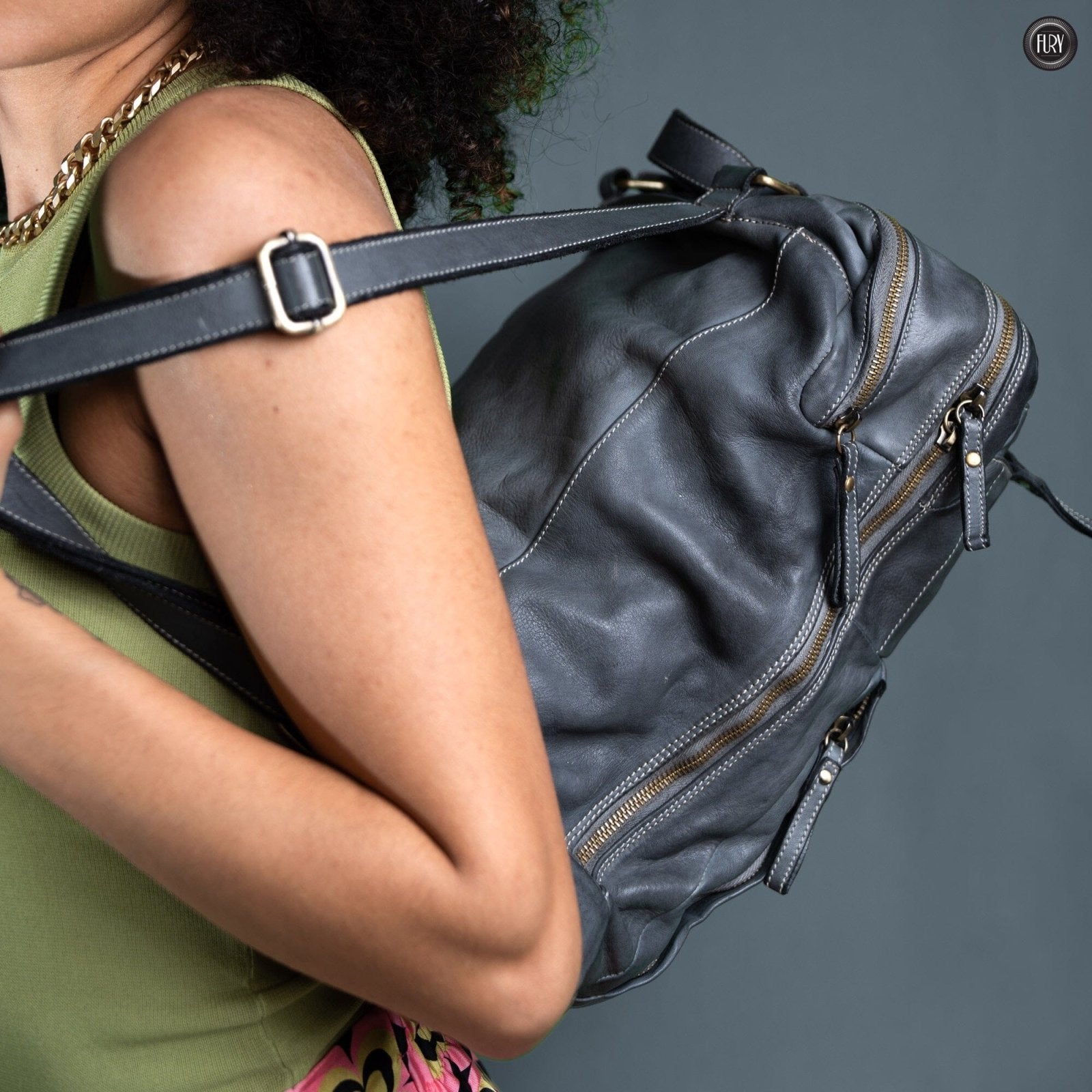 Zaino Daily unisex in pelle - Fury