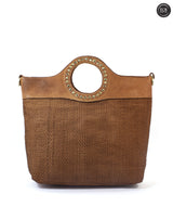 Borsa Eterna in pelle intrecciata
