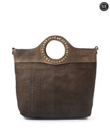 Borsa Eterna in pelle intrecciata