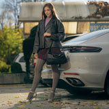 Noelia-Tasche aus gewebtem Leder