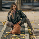 Zaino Arco in pelle intrecciata