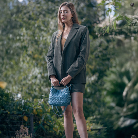 Sibilla Handtasche aus gewebtem Leder