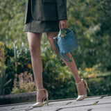 Borsetta Sibilla in pelle intrecciata