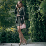 Borsetta Sibilla in pelle intrecciata