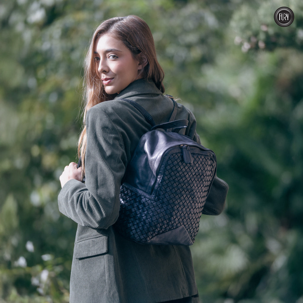 Zaino Arco in pelle intrecciata