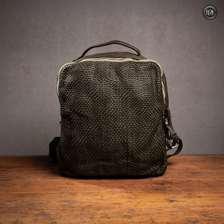 David Rucksack in gewebter Leder