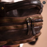 Darwin-Rucksack aus Leder