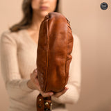 Handtasche aus klarem Leder 