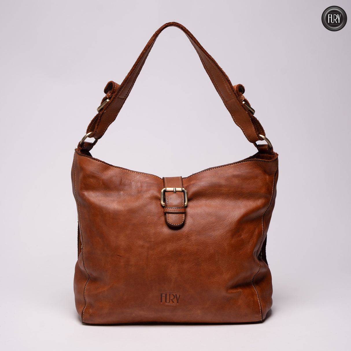 Sandige Ledertasche