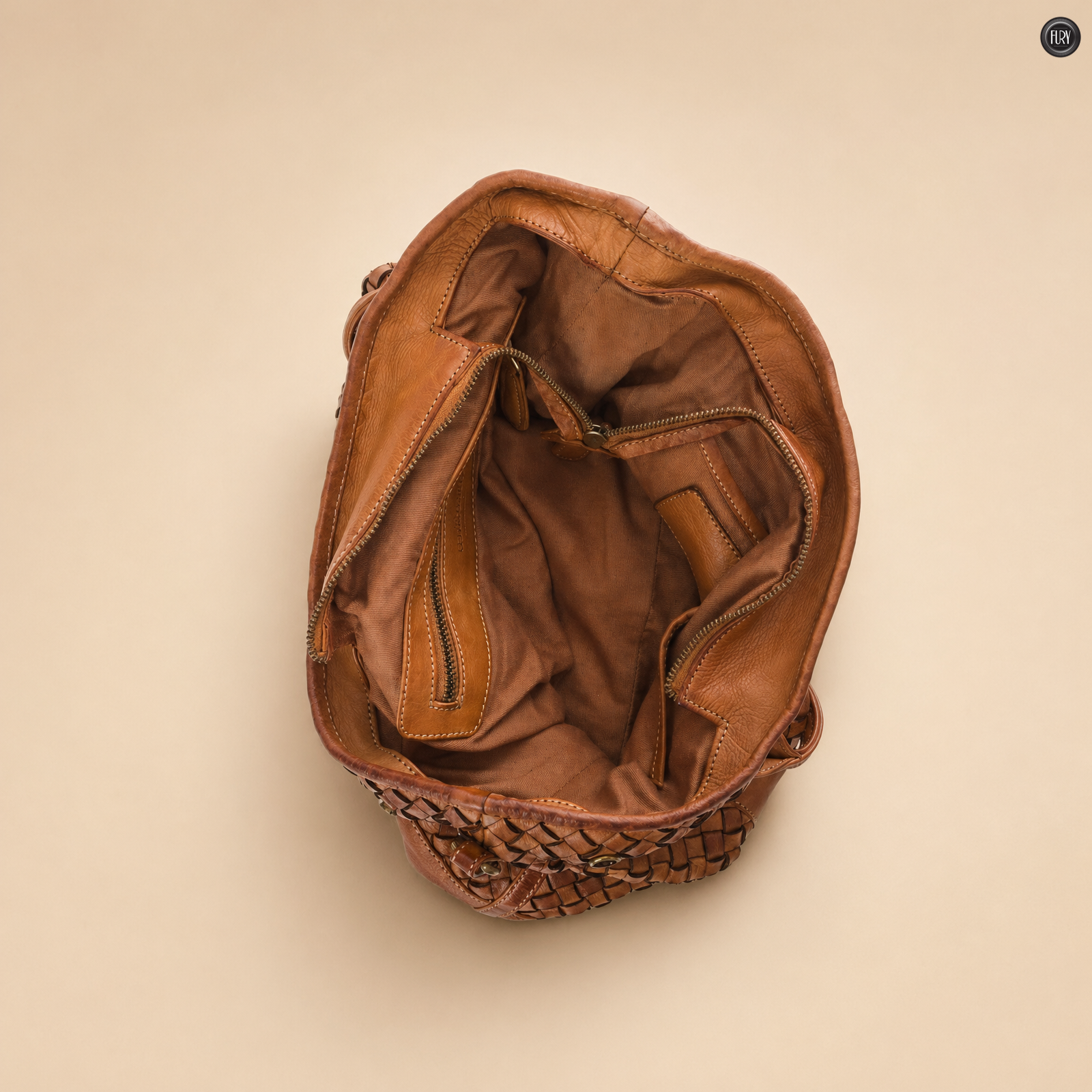 Borsa Matilde in pelle intrecciata