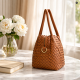 Lea-Tasche aus gewebtem Leder