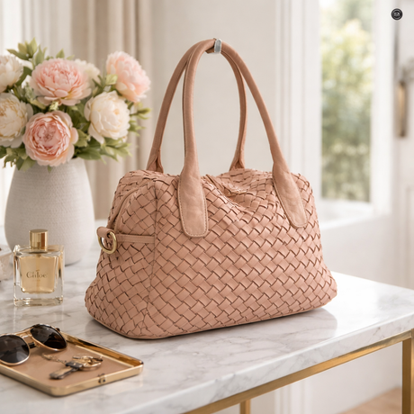 Lea-Tasche aus gewebtem Leder