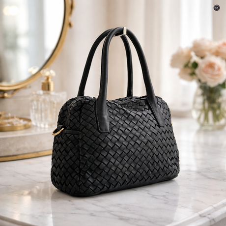 Lea-Tasche aus gewebtem Leder