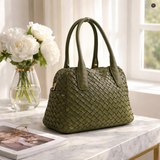 Lea-Tasche aus gewebtem Leder