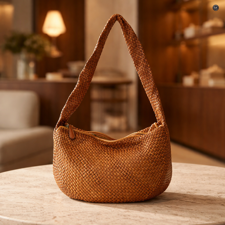 Elvira-Tasche aus gewebtem Leder