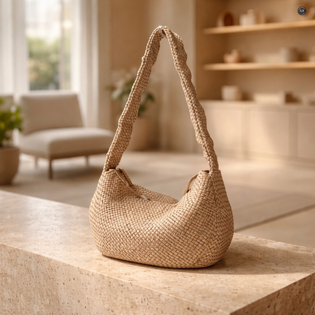 Elvira-Tasche aus gewebtem Leder