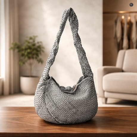 Elvira-Tasche aus gewebtem Leder