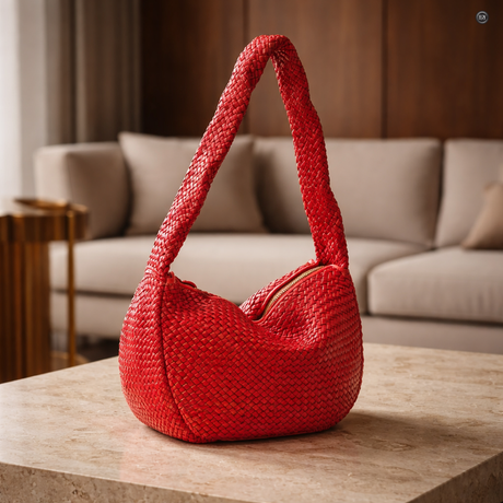 Elvira-Tasche aus gewebtem Leder